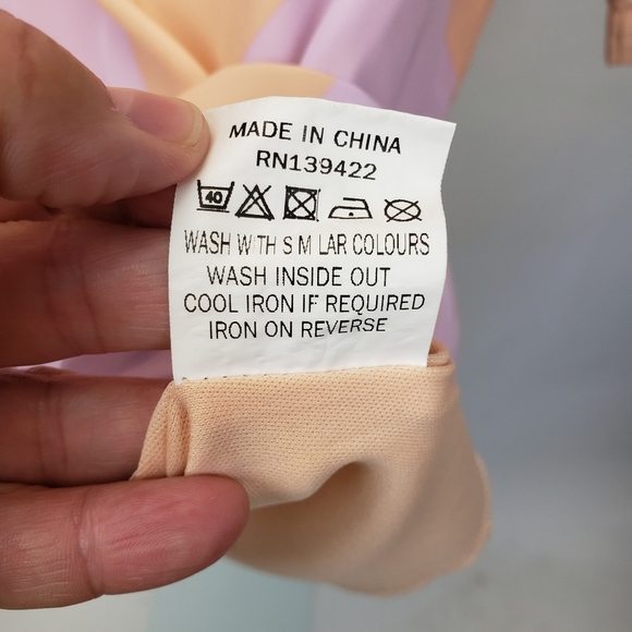 TOBI Linus zig zag shift lavender and peach dress size small - Picture 10 of 11